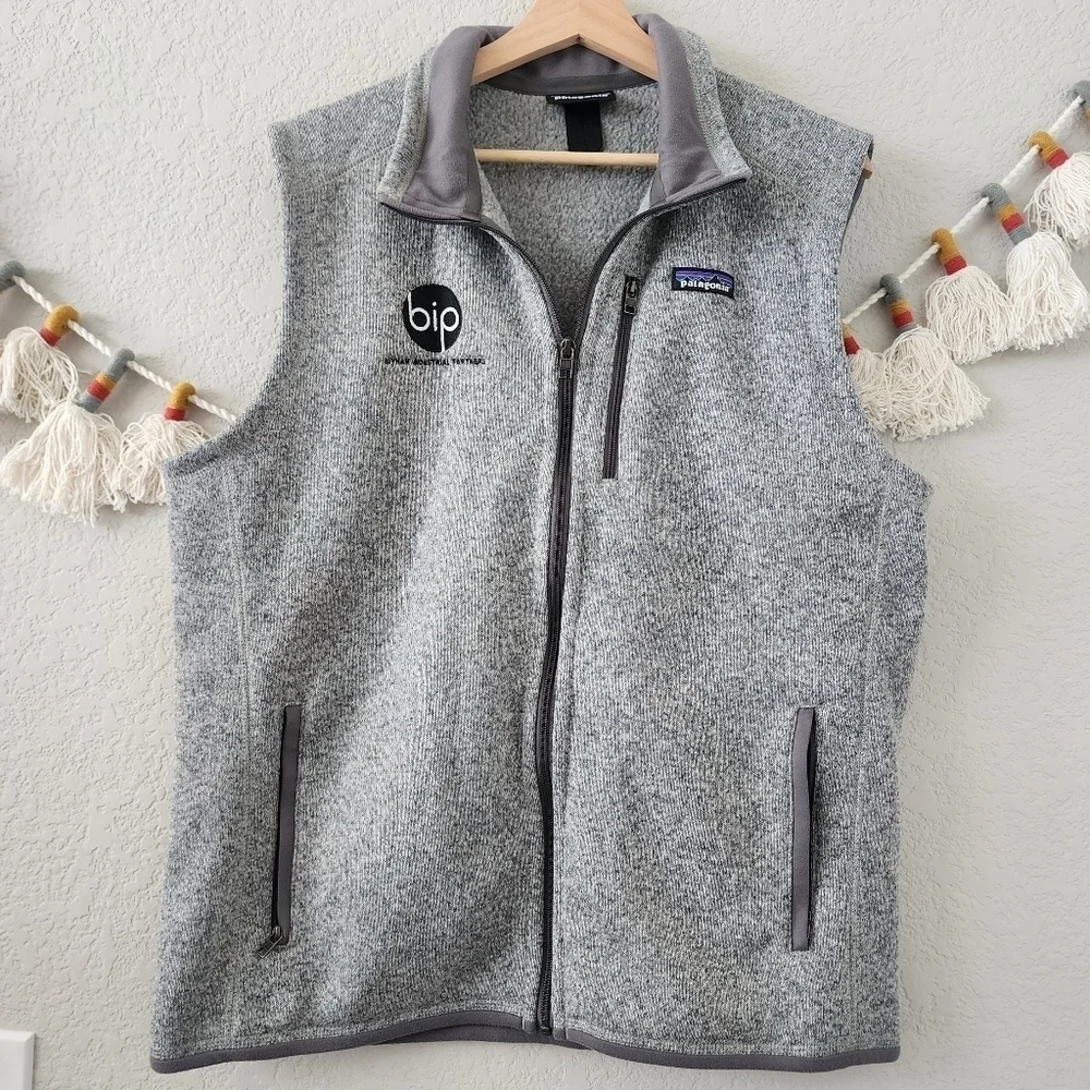 Patagonia Better Sweater Fleece Vest Stonewash Outdoor Full Zip Casual Mens L - Picture 1 of 12